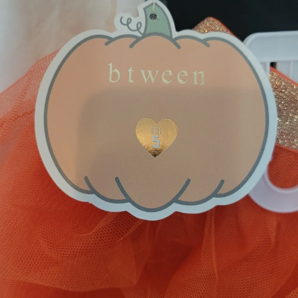 NWT Size 5 Halloween Pumpkin Tutu Set